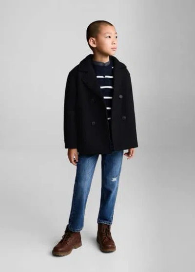 Mango Kids' Coat Dark Navy