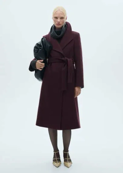 Mango Coat Maroon