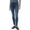 Mango Coated Low Rise Push-up Skinny Jeans In Dark Blue