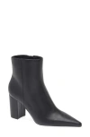 Mango Ankle Boots With Block Heel Black In Black