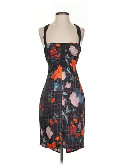 Pre-owned Mango Cocktail Dress In Black