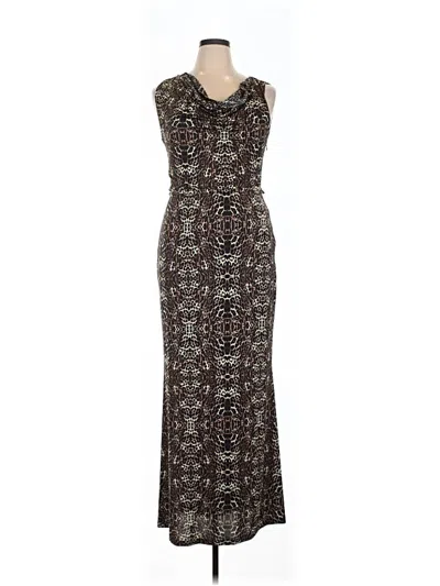 Pre-owned Mango Cocktail Dress In Brown