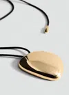 Mango Metal Pendant Necklace Gold