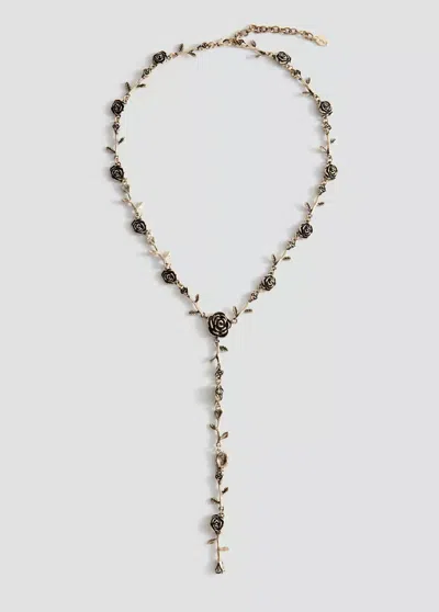 Mango Collier Avec Pendentif Métallique In Or