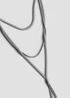 Mango Collier Cascade Bi-matière In Silver