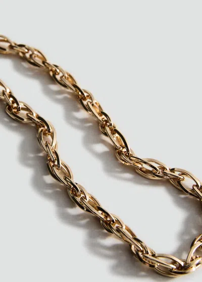 Mango Collier Chaîne Maillons Combinés Or - Femme - Taille Unique -