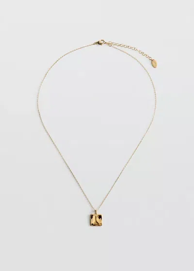 Mango Collier Chaîne Perle In Or