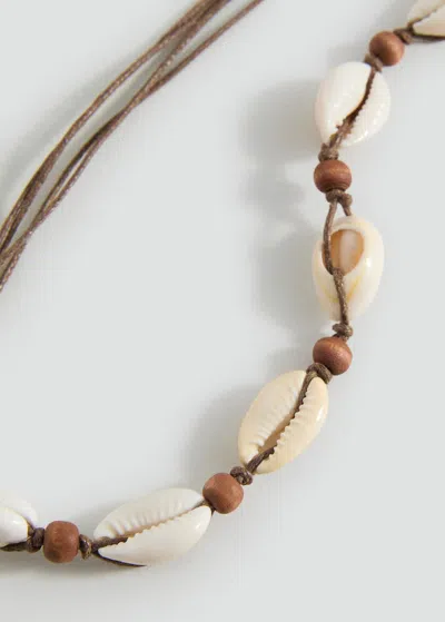 Mango Kids' Shells Necklace Sand