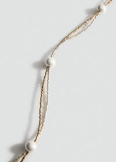 Mango Mixed Double Necklace Gold