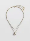 Mango Collier Double Combiné In Or
