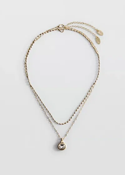 Mango Collier Double Combiné In Or