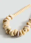 Mango Collier Beige - Femme - Taille Unique -