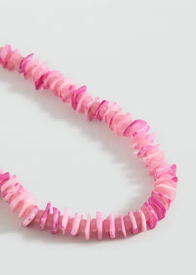Mango Kids' Mixed Bead Necklace Pink