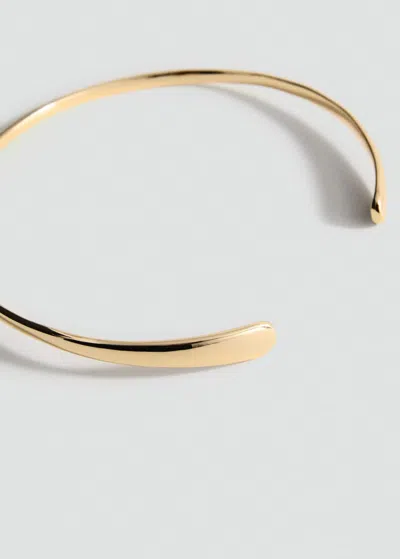 Mango Collier Ras-de-cou Rigide Or - Femme - Taille Unique -