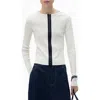 Mango Colorblock Cotton Blend Cardigan