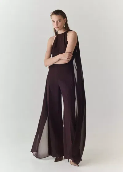 Mango Combinaison Cape Avec Ouvertures In Brown