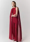 Mango Combinaison Cape Avec Ouvertures In Red