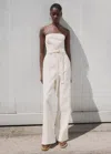 Mango Combinaison Jean Ceinture Blanc - Femme - L -  In White