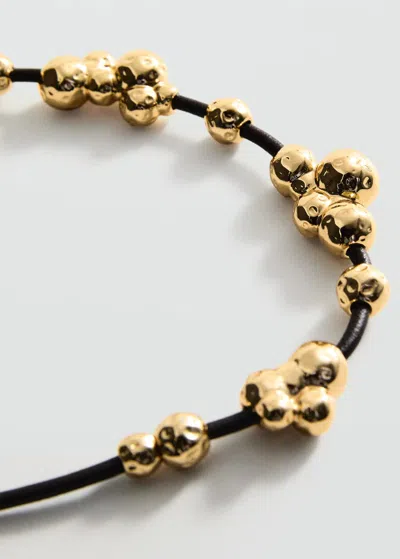 Mango Combined Beads Necklace In Or
