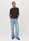 Mango Combined-design Sweater Brown In Brown