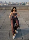 Mango Combined Fabric Top With Crossed Back Brown In Brown