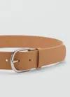 Mango Combined Mirror Belt Beige In Beige