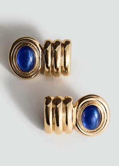 Mango Combined-relief Earrings Gold