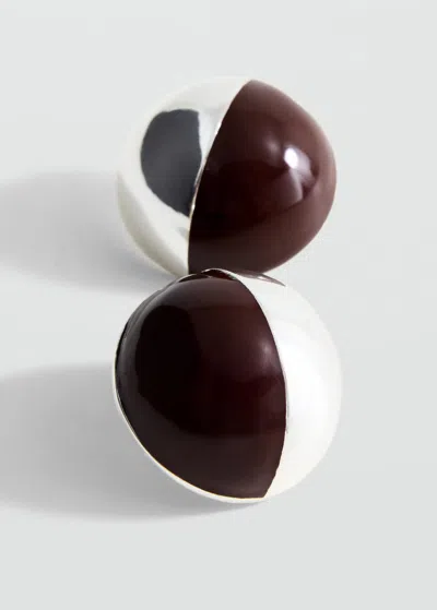Mango B-oreilles Argent - Femme - Taille Unique -