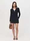Mango Combined Shirt-collar Sweater Navy In Blue