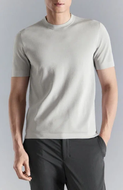 Mango Comfort Stretch Jersey T-shirt In Gray