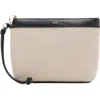 Mango Contrast Canvas Toiletry Bag In White