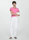 Mango T-shirt Pink