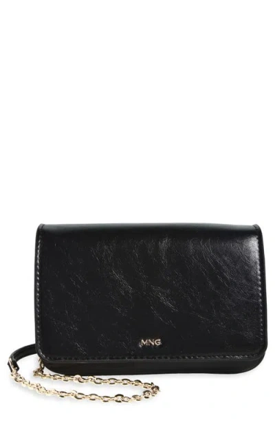 Mango Corina Crossbody Bag In Black