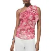 Mango Corinne One-shoulder Top In Pink