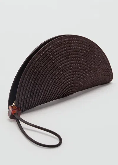 Mango Pochette G- Chocolat - Femme - Taille Unique -