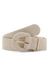 Mango Woven Belt In Neutral