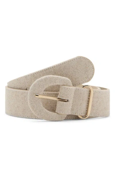 Mango Cotton & Linen Belt In Neutral