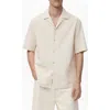Mango Men's Linen-blend Regular-fit Shirt In Neutral