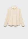 Mango Chemise Jaune Pastel - Enfants - 8 -  Kids In Jaune Pastel