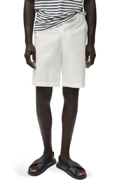 Mango Cotton Bermuda Shorts In White