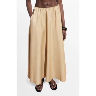 Mango Cotton Blend Maxi Skirt