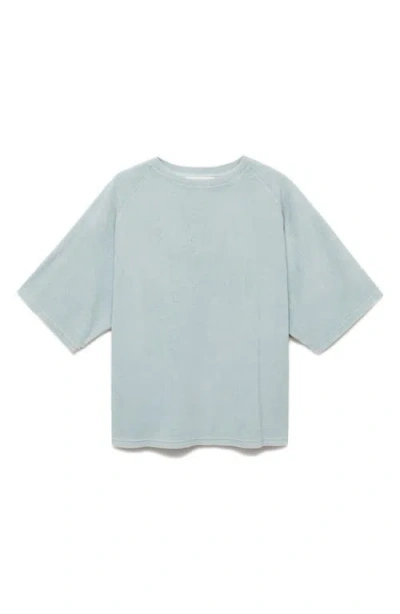 Mango Cotton Blend Terry T-shirt