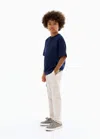 Mango Kids' Cotton Cargo Trousers Ice Grey In Blue