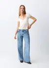 Mango Cotton Crop Top In White