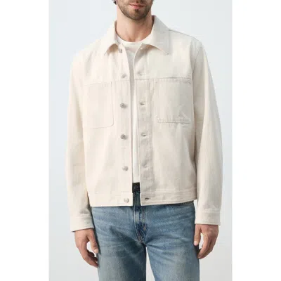 Mango Cotton Denim Jacket In Neutral