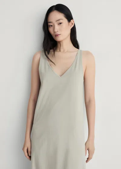 Mango Cotton Dress With Soft Finish Aqua Green