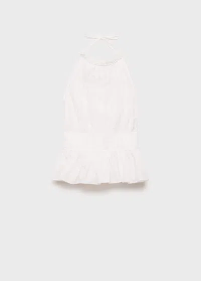Mango Cotton Halter-neck Top