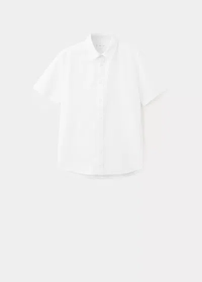 Mango Cotton Linen-blend Shirt In Off White