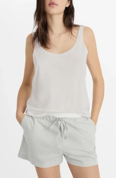 Mango Cotton Lounge Camisole In Gray