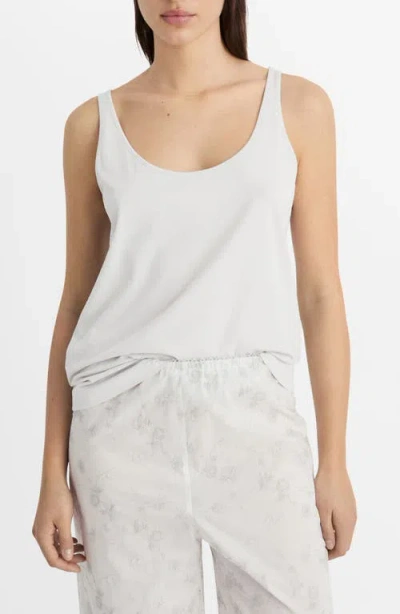Mango Cotton Lounge Camisole In White